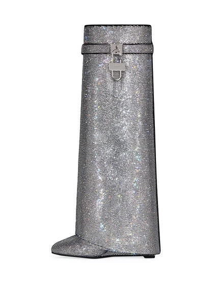 Glitter Shark Lock Boots
