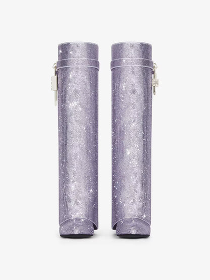 Glitter Shark Lock Boots