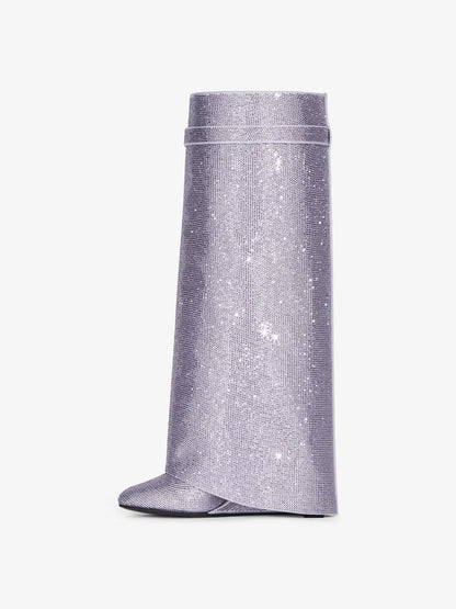 Glitter Shark Lock Boots