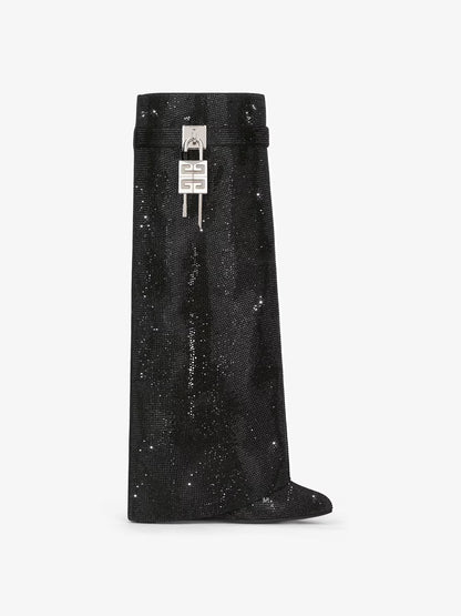 Glitter Shark Lock Boots