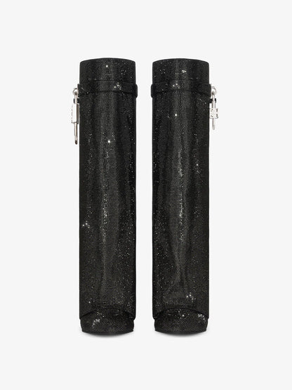 Glitter Shark Lock Boots