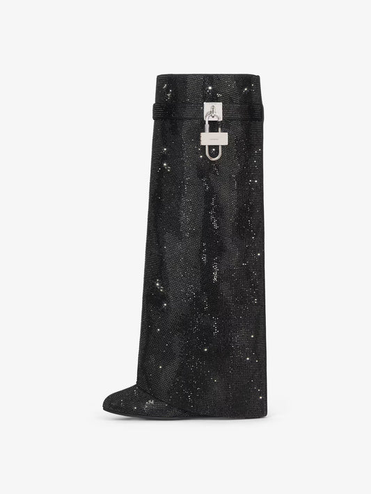 Glitter Shark Lock Boots